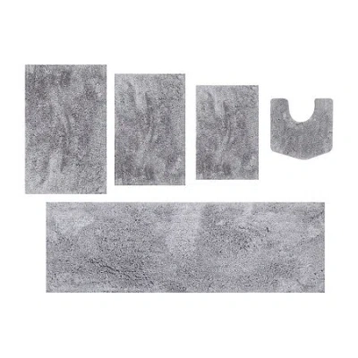 Home Weavers Inc Element 5-pc. Bath Rug Set In Gray