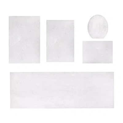 Home Weavers Inc Element 5-pc. Bath Rug Set In White