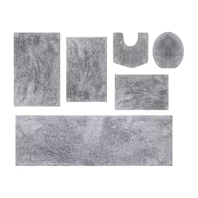 Home Weavers Inc Element 6-pc. Bath Rug Set In Gray