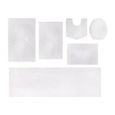 Home Weavers Inc Element 6-pc. Bath Rug Set In White