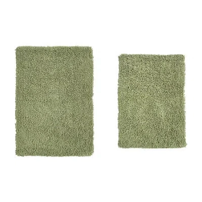 Home Weavers Inc Fantasia 2-pc. Quick Dry Bath Rug Set In Green
