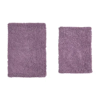 Home Weavers Inc Fantasia 2-pc. Quick Dry Bath Rug Set In Purple