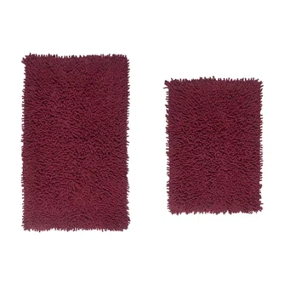 Home Weavers Inc Fantasia 2-pc. Quick Dry Bath Rug Set In Red
