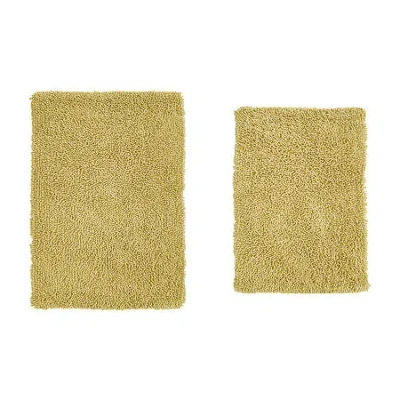 Home Weavers Inc Fantasia 2-pc. Quick Dry Bath Rug Set In Yellow