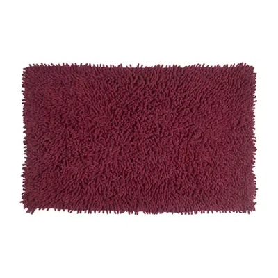 Home Weavers Inc Fantasia Quick Dry 21x34 Inch Bath Rug In Red