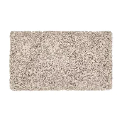 Home Weavers Inc Fantasia Quick Dry 21x34 Inch Bath Rug In White