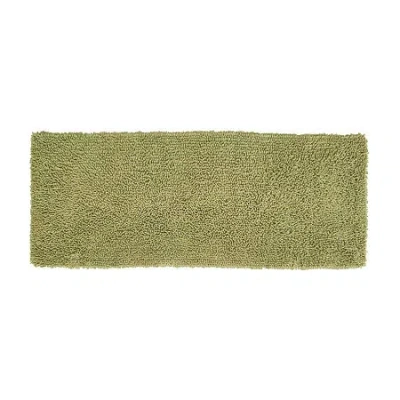 Home Weavers Inc Fantasia Quick Dry 21x54 Inch Bath Rug In Green