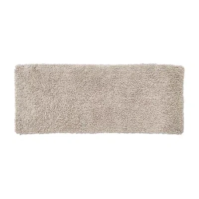 Home Weavers Inc Fantasia Quick Dry 21x54 Inch Bath Rug In White