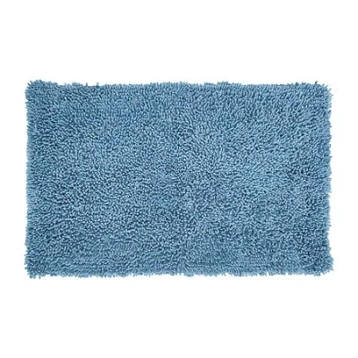 Home Weavers Inc Fantasia Quick Dry 24x40 Inch Bath Rug In Blue