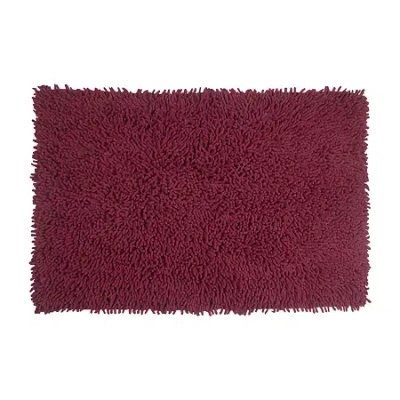 Home Weavers Inc Fantasia Quick Dry 24x40 Inch Bath Rug In Red