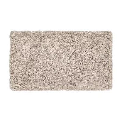 Home Weavers Inc Fantasia Quick Dry 24x40 Inch Bath Rug In White
