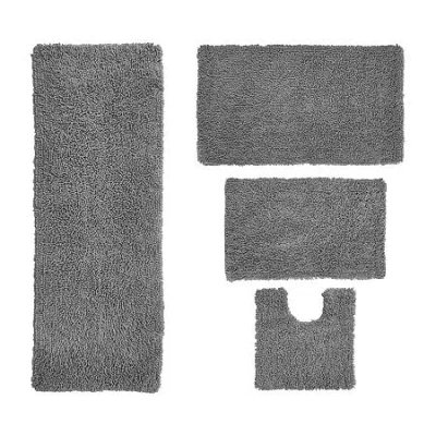 Home Weavers Inc Fantasia Quick Dry Bath Rug In Gray