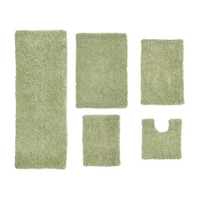 Home Weavers Inc Fantasia Quick Dry Bath Rug In Green