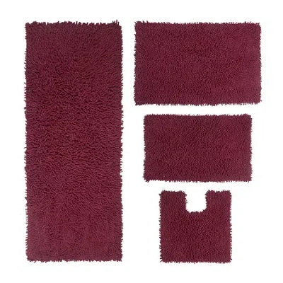 Home Weavers Inc Fantasia Quick Dry Bath Rug In Red