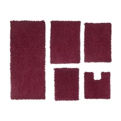 Home Weavers Inc Fantasia Quick Dry Bath Rug In Red