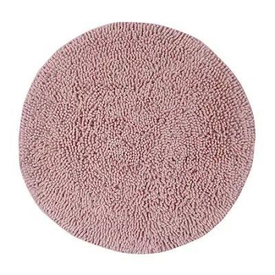 Home Weavers Inc Fantasia Round Bath Rug In Pink