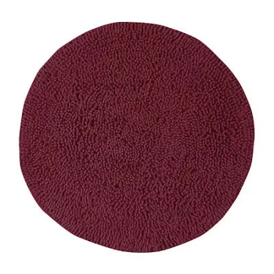 Home Weavers Inc Fantasia Round Bath Rug In Red