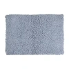 Home Weavers Inc Fantasia Shaggy Quick Dry Bath Rug In Silver