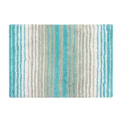 Home Weavers Inc Gradation Quick Dry 17x24 Inch Bath Rug In Blue
