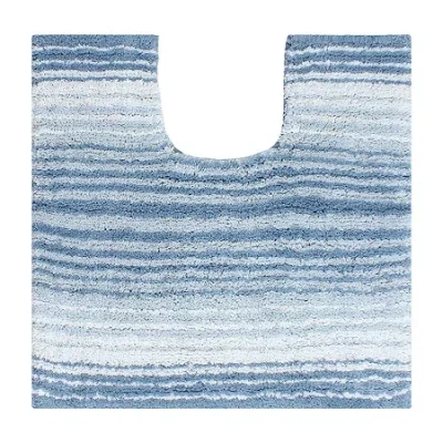 Home Weavers Inc Gradation Quick Dry 20x20 Inch Bath Rug In Blue