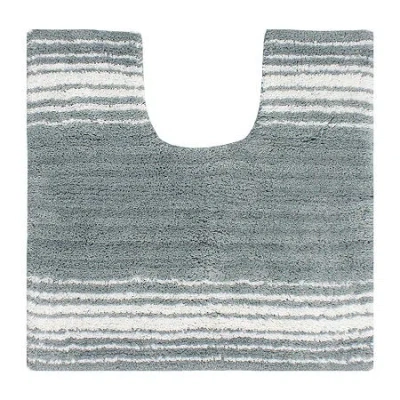 Home Weavers Inc Gradation Quick Dry 20x20 Inch Bath Rug In Gray