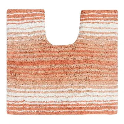 Home Weavers Inc Gradation Quick Dry 20x20 Inch Bath Rug In Orange