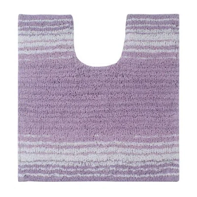 Home Weavers Inc Gradation Quick Dry 20x20 Inch Bath Rug In Purple
