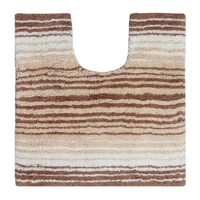 Home Weavers Inc Gradation Quick Dry 20x20 Inch Bath Rug In Sand