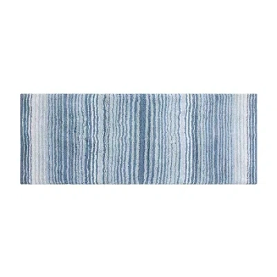 Home Weavers Inc Gradation Quick Dry 21x54 Inch Bath Rug In Blue