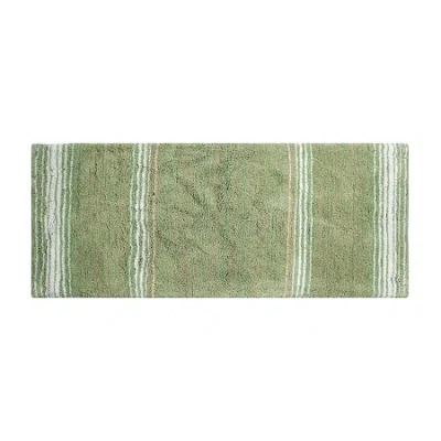 Home Weavers Inc Gradation Quick Dry 21x54 Inch Bath Rug In Green