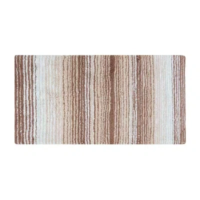 Home Weavers Inc Gradation Quick Dry 21x54 Inch Bath Rug In Sand
