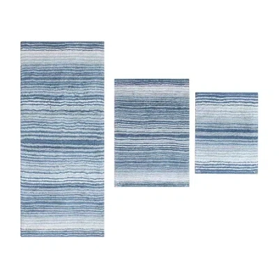 Home Weavers Inc Gradiation Quick Dry Bath Rug In Blue