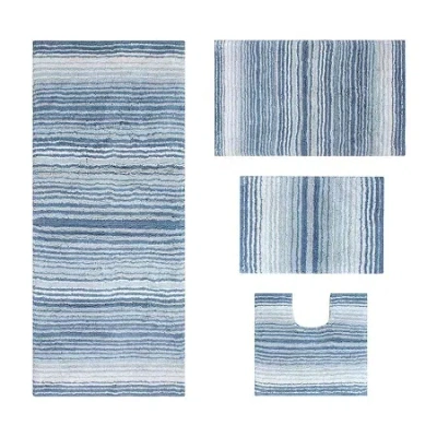 Home Weavers Inc Gradiation Quick Dry Bath Rug In Blue