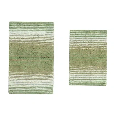 Home Weavers Inc Gradiation Quick Dry Bath Rug In Green
