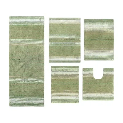 Home Weavers Inc Gradiation Quick Dry Bath Rug In Green