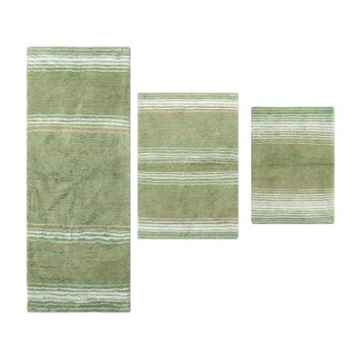 Home Weavers Inc Gradiation Quick Dry Bath Rug In Green