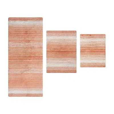 Home Weavers Inc Gradiation Quick Dry Bath Rug In Orange