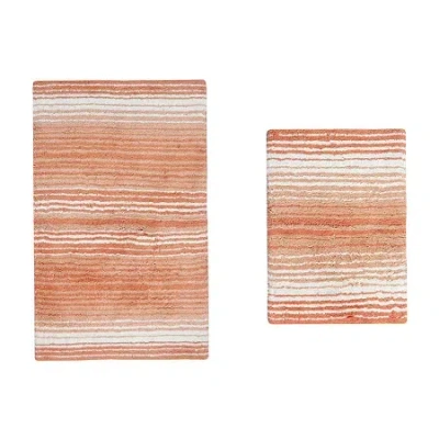 Home Weavers Inc Gradiation Quick Dry Bath Rug In Orange