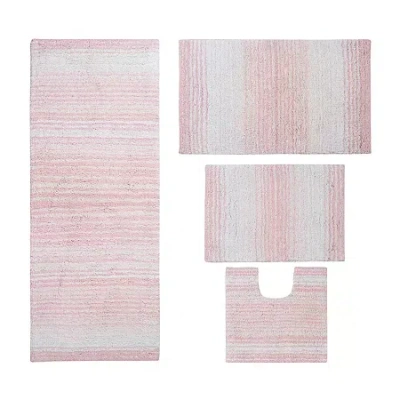 Home Weavers Inc Gradiation Quick Dry Bath Rug In Pink