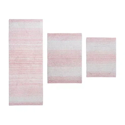 Home Weavers Inc Gradiation Quick Dry Bath Rug In Pink