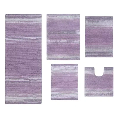 Home Weavers Inc Gradiation Quick Dry Bath Rug In Purple