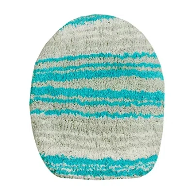 Home Weavers Inc Gradiation Toilet Lid Cover In Blue