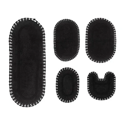 Home Weavers Inc Hampton Crochet Reversible Bath Rug In Gray