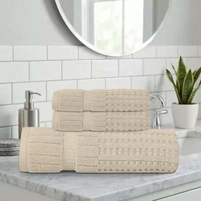 Home Weavers Inc Home Weavers Willow Collection 630gsm 100% Cotton Zero Twist Super Absorbent Bath Towel Set(1 Bath T In White