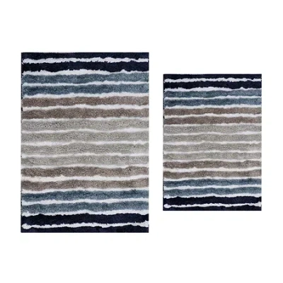 Home Weavers Inc Impression 2-pc. Bath Rug Set In Blue