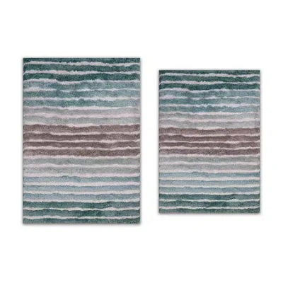 Home Weavers Inc Impression 2-pc. Bath Rug Set In Blue