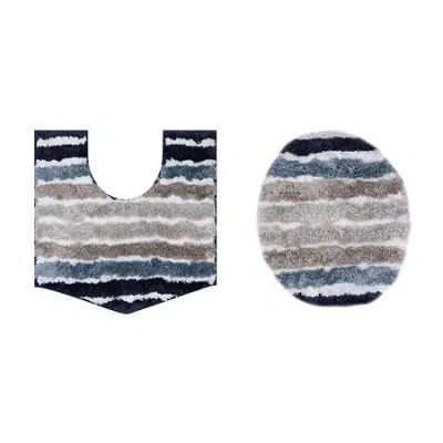 Home Weavers Inc Impression 2-pc. Bath Rug Set In Blue