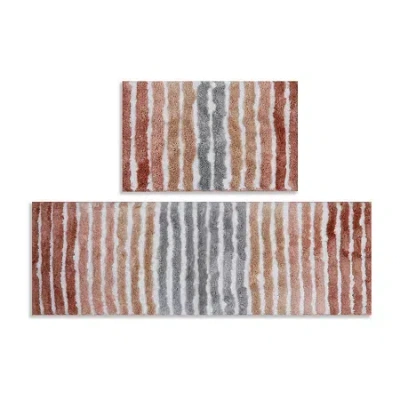 Home Weavers Inc Impression 2-pc. Bath Rug Set In Orange