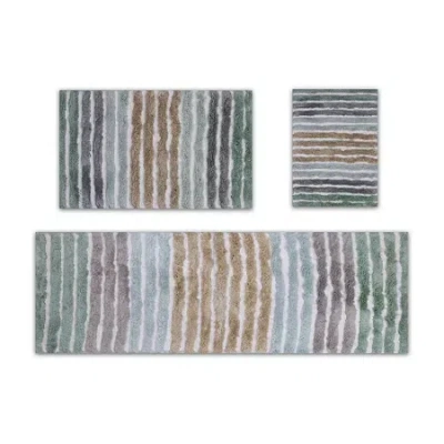 Home Weavers Inc Impression 3-pc. Bath Rug Set In Green