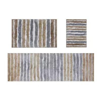Home Weavers Inc Impression 3-pc. Bath Rug Set In Sand